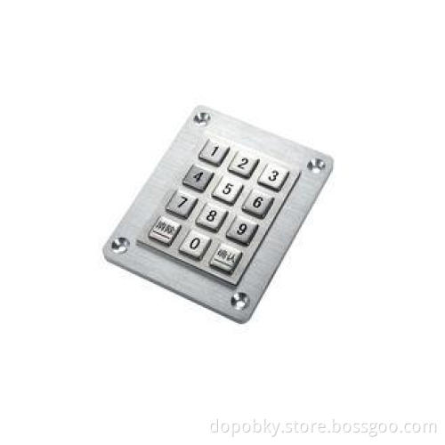 Waterproof metal pinpad for ATM and kiosk with interface US